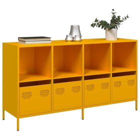 Aparador acero laminado en frío amarillo mostaza 135x39x73,5 cm von , Sideboards - Ref: Foro24-3307164, Preis: 192,83 €, Raba...