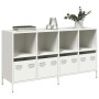 Aparador de acero laminado en frío blanco 135x39x73,5 cm von , Sideboards - Ref: Foro24-3307166, Preis: 190,39 €, Rabatt: %