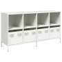 Aparador de acero laminado en frío blanco 135x39x73,5 cm von , Sideboards - Ref: Foro24-3307166, Preis: 190,39 €, Rabatt: %