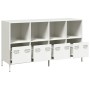 Aparador de acero laminado en frío blanco 135x39x73,5 cm de , Aparadores - Ref: Foro24-3307166, Precio: 192,40 €