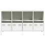 Aparador de acero laminado en frío blanco 135x39x73,5 cm von , Sideboards - Ref: Foro24-3307166, Preis: 190,39 €, Rabatt: %
