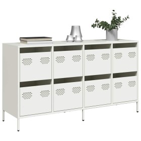 Aparador de acero laminado en frío blanco 135x39x73,5 cm von , Sideboards - Ref: Foro24-3307172, Preis: 220,68 €, Rabatt: %