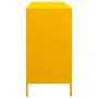 Aparador acero laminado en frío amarillo mostaza 135x39x73,5 cm