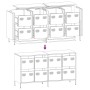 Aparador acero laminado en frío amarillo mostaza 135x39x73,5 cm by , Sideboards - Ref: Foro24-3307170, Price: 224,43 €, Disco...