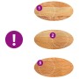 Tablero de mesa ovalado madera maciza de roble 80x40x2 cm by , Table tops - Ref: Foro24-4009045, Price: 44,10 €, Discount: %