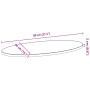 Tablero de mesa ovalado madera maciza de roble 80x40x2 cm by , Table tops - Ref: Foro24-4009045, Price: 44,10 €, Discount: %