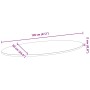 Tablero de mesa ovalado madera maciza de roble 120x60x2 cm by , Table tops - Ref: Foro24-4009039, Price: 90,35 €, Discount: %