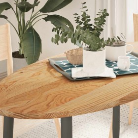 Tablero de mesa ovalado madera maciza de roble 120x60x2 cm by , Table tops - Ref: Foro24-4009047, Price: 93,17 €, Discount: %