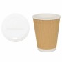 Vasos de café de papel con tapa 1000 uds 12oz 300ml by , Disposable cups - Ref: Foro24-3325225, Price: 200,03 €, Discount: %