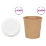 Vasos de café de papel con tapa 1000 uds 4oz 100ml de , Vasos desechables - Ref: Foro24-3325219, Precio: 67,46 €, Descuento: %