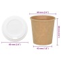 Vasos de café de papel con tapa 1000 uds 4oz 100ml de , Vasos desechables - Ref: Foro24-3325219, Precio: 67,46 €, Descuento: %