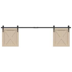 Kit de puerta corredera de armario acero carbono 183 cm von , DIY-Zubehör - Ref: Foro24-4009684, Preis: 35,42 €, Rabatt: %