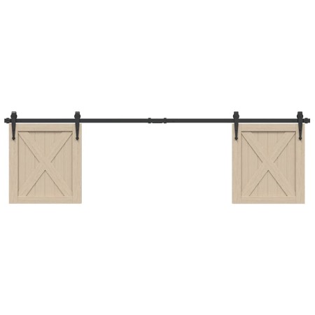 Kit de puerta corredera de armario acero carbono 183 cm von , DIY-Zubehör - Ref: Foro24-4009684, Preis: 35,42 €, Rabatt: %