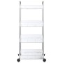 Carro de almacenamiento 4 niveles transparente 37x28x95 cm von , Lastenstapler - Ref: Foro24-4012379, Preis: 35,83 €, Rabatt: %
