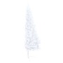 Medio árbol de Navidad con luces y bolas blanco 150 cm by , Christmas trees - Ref: Foro24-3077483, Price: 58,78 €, Discount: %