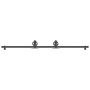 Kit de herrajes para puertas correderas acero negro 200 cm von , Türartikel - Ref: Foro24-4009729, Preis: 67,52 €, Rabatt: %