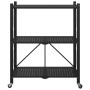 Estantería de almacenaje con ruedas de acero negro 71x34x88 cm von , Lastenstapler - Ref: Foro24-4012385, Preis: 60,09 €, Rab...