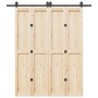 Kit de herrajes para puertas correderas acero negro 200 cm von , Türartikel - Ref: Foro24-4009741, Preis: 85,79 €, Rabatt: %