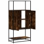 Aparador alto madera de ingeniería y metal 68x35x139 cm von , Sideboards - Ref: Foro24-849041, Preis: 88,06 €, Rabatt: %