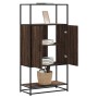 Aparador alto madera de ingeniería y metal marrón roble von , Sideboards - Ref: Foro24-849043, Preis: 90,87 €, Rabatt: %