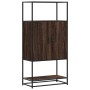 Aparador alto madera de ingeniería y metal marrón roble von , Sideboards - Ref: Foro24-849043, Preis: 90,87 €, Rabatt: %