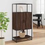 Aparador alto madera de ingeniería y metal marrón roble von , Sideboards - Ref: Foro24-849043, Preis: 90,87 €, Rabatt: %