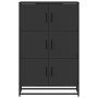 Aparador alto madera de ingeniería y metal 68x35x106,5 cm by , Sideboards - Ref: Foro24-849069, Price: 106,32 €, Discount: %