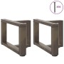Patas de mesa centro forma T 2uds acero natural 40x25x(30-31)cm by , Table legs - Ref: Foro24-4013007, Price: 75,92 €, Discou...