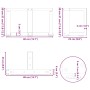 Patas de mesa centro forma T 2uds acero natural 40x25x(30-31)cm by , Table legs - Ref: Foro24-4013007, Price: 75,92 €, Discou...