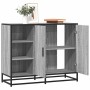 Aparador de madera de ingeniería gris Sonoma 92x35x76 cm by , Sideboards - Ref: Foro24-849022, Price: 118,23 €, Discount: %