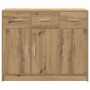 Aparador de madera de ingeniería roble artisan 91x28x75 cm von , Sideboards - Ref: Foro24-855895, Preis: 104,62 €, Rabatt: %