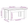 Mesa de centro madera de ingeniería roble artisan 100x60x42 cm von , Couchtisch - Ref: Foro24-855959, Preis: 57,81 €, Rabatt: %