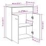 Aparador de madera de ingeniería roble artisan 60x30x75 cm von , Sideboards - Ref: Foro24-855897, Preis: 79,80 €, Rabatt: %