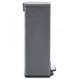 Trash can with anti-fingerprint pedal 30L stainless steel gray by vidaXL, Garbage cans and trash cans - Ref: Foro24-149572, P...