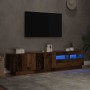 Mueble TV luces LED madera ingeniería envejecida 180x35x40 cm von , TV-Möbel - Ref: Foro24-3329163, Preis: 145,45 €, Rabatt: %