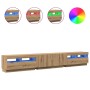 Mueble de TV luces LED madera roble artisan 260x35x40 cm von , TV-Möbel - Ref: Foro24-3329168, Preis: 229,21 €, Rabatt: %