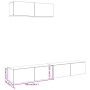 Muebles TV de pared 3 uds madera vieja 100x30x30 cm von , TV-Möbel - Ref: Foro24-3329007, Preis: 153,22 €, Rabatt: %