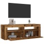Mesitas de noche con luces LED 2 uds madera vieja 60x35x40 cm by , Nightstands - Ref: Foro24-3329161, Price: 76,48 €, Discoun...