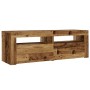Mesitas de noche con luces LED 2 uds madera vieja 60x35x40 cm by , Nightstands - Ref: Foro24-3329161, Price: 76,48 €, Discoun...