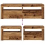 Mesitas de noche con luces LED 2 uds madera vieja 60x35x40 cm by , Nightstands - Ref: Foro24-3329161, Price: 76,48 €, Discoun...