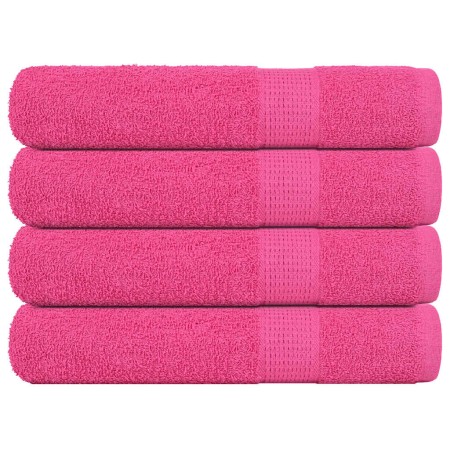 Toallas 4 uds 100% algodón rosa 100x200 cm 600 gsm by , Towels - Ref: Foro24-137059, Price: 57,86 €, Discount: %