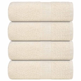 Toallas 4 uds 100% algodón crema 30x30 cm 360 gsm de , Toallas - Ref: Foro24-136993, Precio: 14,63 €, Descuento: %
