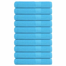 Toallas de sauna 10 uds 100% algodón turquesa 80x200 cm 360 gsm de , Toallas - Ref: Foro24-136985, Precio: 110,88 €, Descuent...