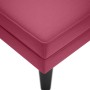 Tumbona con almohada y reposabrazo derecho terciopelo rojo vino by , Daybeds - Ref: Foro24-4009811, Price: 136,71 €, Discount: %