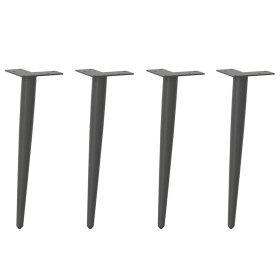 Patas para mesa de centro cónicas 4 uds acero antracita 30-31cm de , Patas para mesas - Ref: Foro24-4012510, Precio: 37,84 €,...