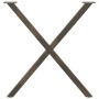 Patas para mesa comedor forma X 2uds acero natural 70x(72-73)cm by , Table legs - Ref: Foro24-4012919, Price: 56,80 €, Discou...