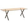 Patas para mesa comedor forma X 2uds acero natural 70x(72-73)cm by , Table legs - Ref: Foro24-4012919, Price: 56,80 €, Discou...