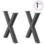 Patas para mesa de comedor en forma de X 2 uds antracita acero by , Table legs - Ref: Foro24-4012978, Price: 112,71 €, Discou...