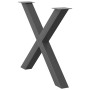 Patas para mesa de comedor en forma de X 2 uds antracita acero by , Table legs - Ref: Foro24-4012986, Price: 124,22 €, Discou...