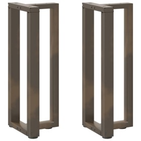 Patas mesa consola forma T 2 uds acero natural 38x25x(72-73) cm von , Tischbeine - Ref: Foro24-4013047, Preis: 91,40 €, Rabat...